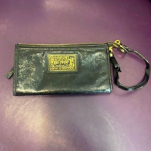 Coach Black Wristlet/Wallet